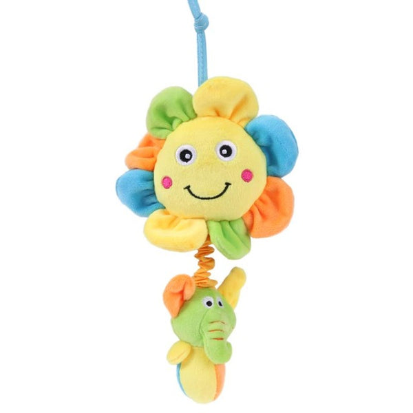 Owl Star Moon Sunflower Shape Kids Crib Bed Stroller Hanging Music Bell