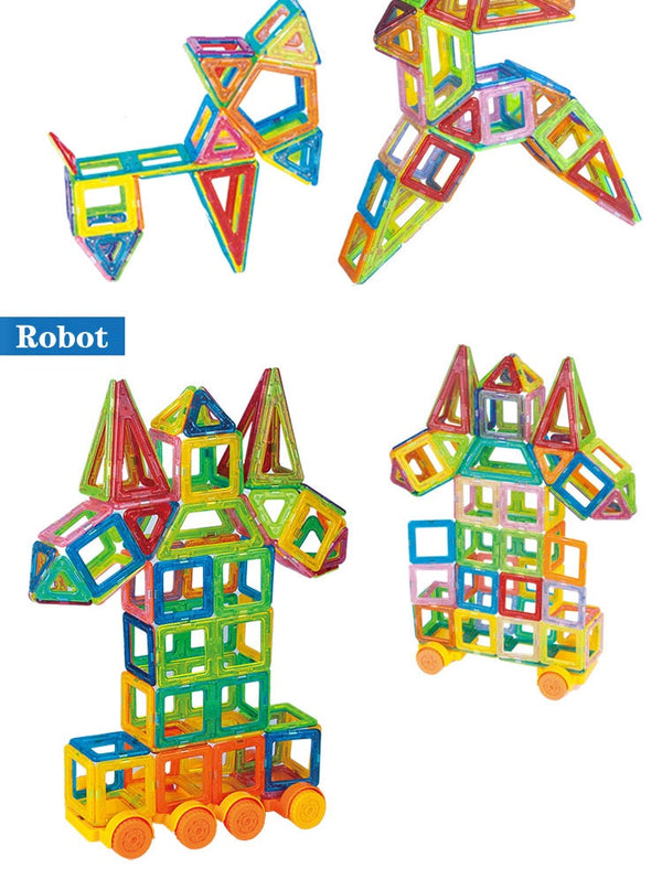 110pcs Mini Magnetic Designer Construction Set Model
