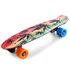 Maple Leaf Retro Skateboard Longboard Mini Cruiser
