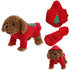 Pet dog tattoo teddy bear pajamas christmas clothes sunglasses