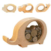 Wooden Animals Money Saving Box Piggy Banks