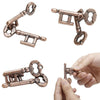 Brain Tester Development Alloy Key Ring Puzzle