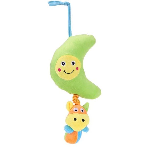 Owl Star Moon Sunflower Shape Kids Crib Bed Stroller Hanging Music Bell