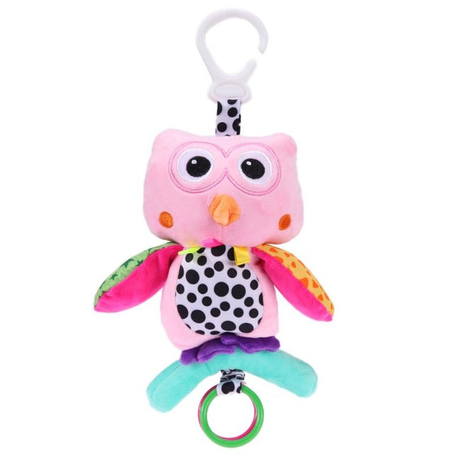 Owl Star Moon Sunflower Shape Kids Crib Bed Stroller Hanging Music Bell