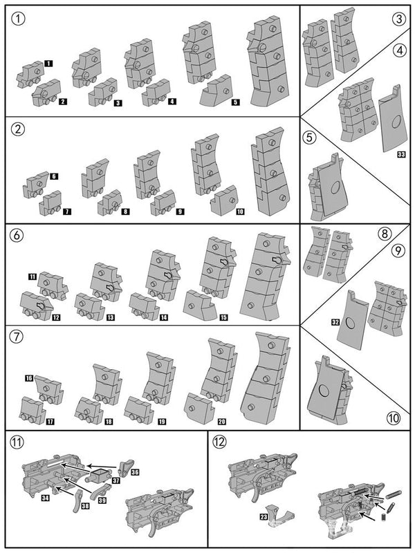 Building Blocks Gun Toy