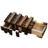 Wooden Puzzle Box with Secret Drawer Magic Compartment