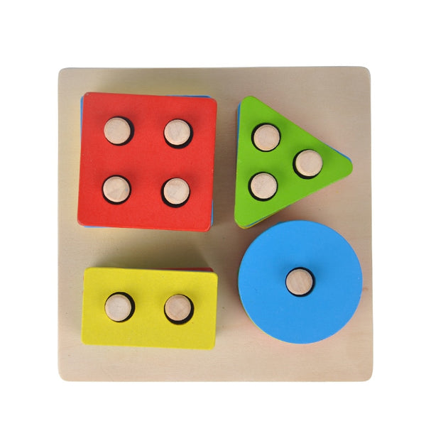 Baby Brain Development Sorting Board Wooden Blocks