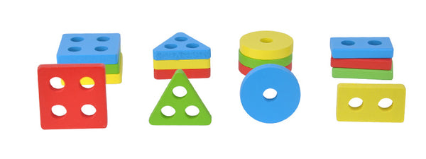 Baby Brain Development Sorting Board Wooden Blocks