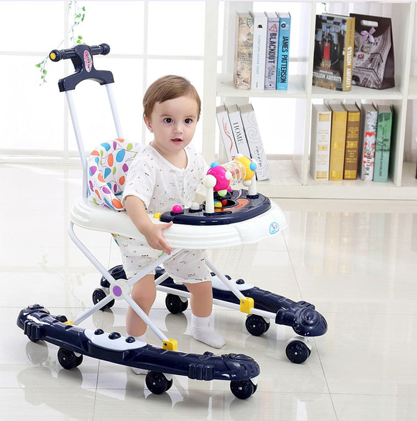 8 Wheels Rollover Multi-functional Learning Walker