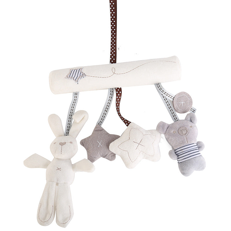 Crib Stroller Baby Soft Toys Hanging Rabbit Star