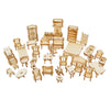 Wooden Doll House Furnitures Miniature Models