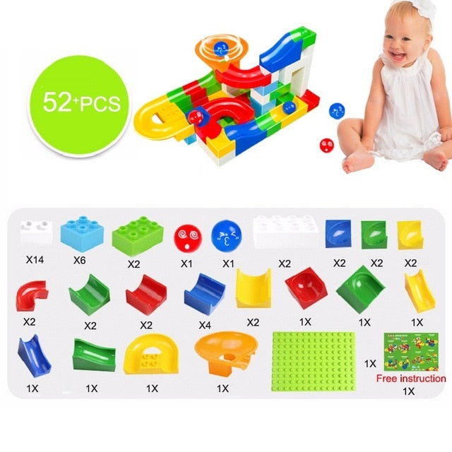 Interactive maze construction blocks set