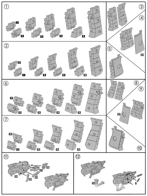 Building Blocks Gun Toy