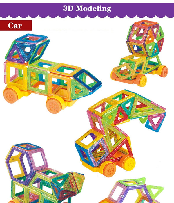 110pcs Mini Magnetic Designer Construction Set Model