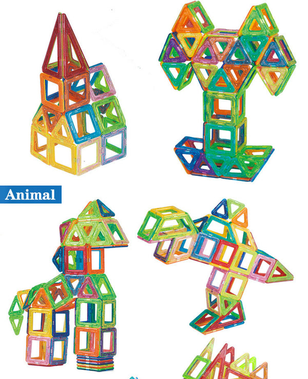 110pcs Mini Magnetic Designer Construction Set Model