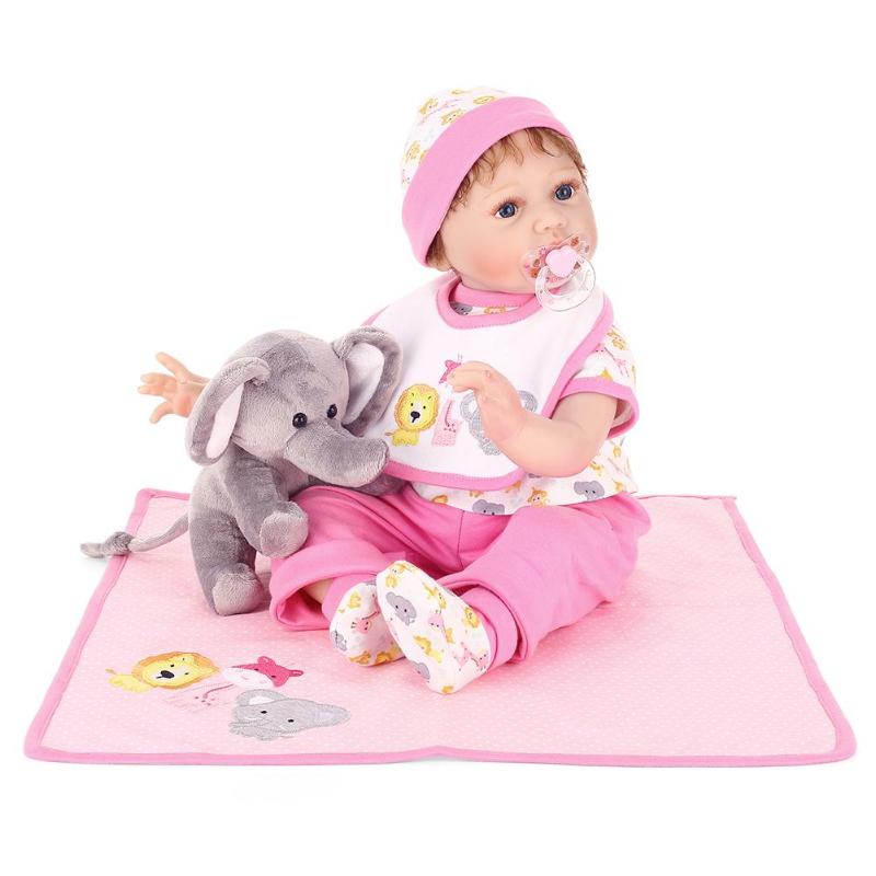 Realistic Simulation Reborn Doll Soft Silicone Artificial Kids Cloth Dolls