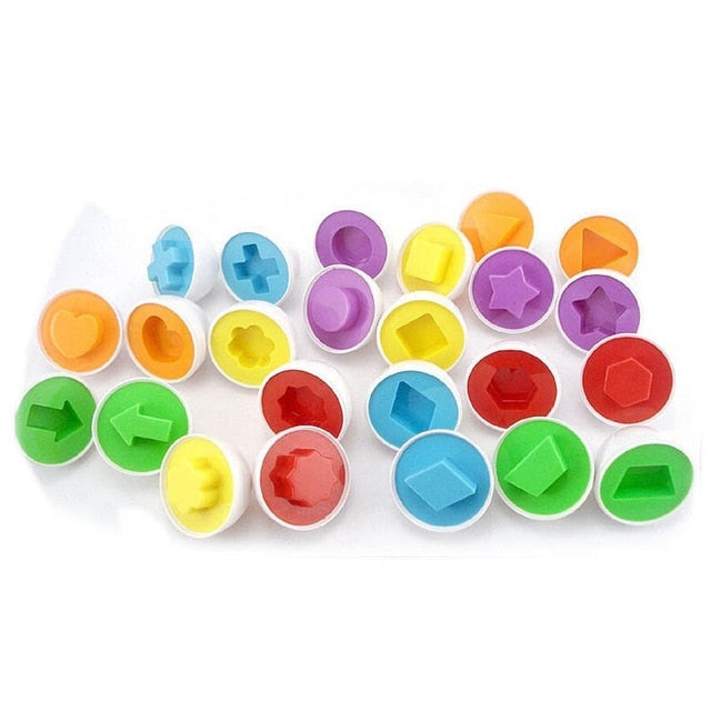 COLOUR AND SHAPE MATCHING EGG TOY